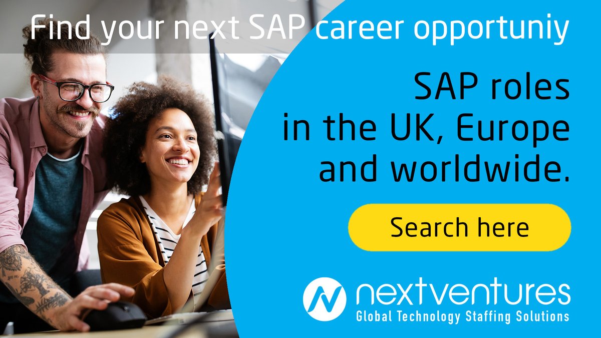 Next__Ventures's tweet photo. Leading SAP specialist One of the largest teams of SAP recruitment consultants.
Search here...

https://t.co/XOb30O926l

#SAPjobs #S4HANA #sapecc #UKISUG #ITcareers #sapconsulting #sapexpert #itrecruitment #digitaltransformaton https://t.co/a2mMuWnztr