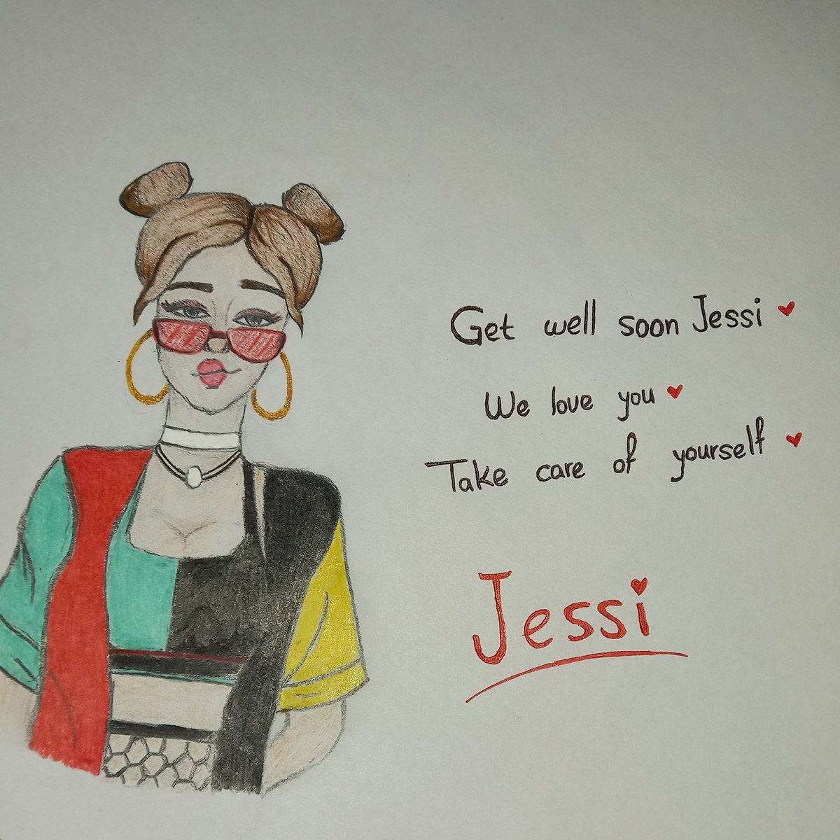 armyonce_mz's tweet photo. Get well soon Jessi 💜
#GetWellSoonJessi 
We love you jessi 💜
#weloveyouJessi
Take care of yourself Jessi 💜
#takecareofyourselfJessi https://t.co/einwE4OtC7