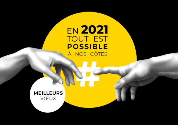 Nous ne savons pas de quoi 2021 sera fait...
Mais ce qui est sûr,
c’est que nous trouverons toujours des solutions
pour vous aider à prendre la parole !
#bonneannée