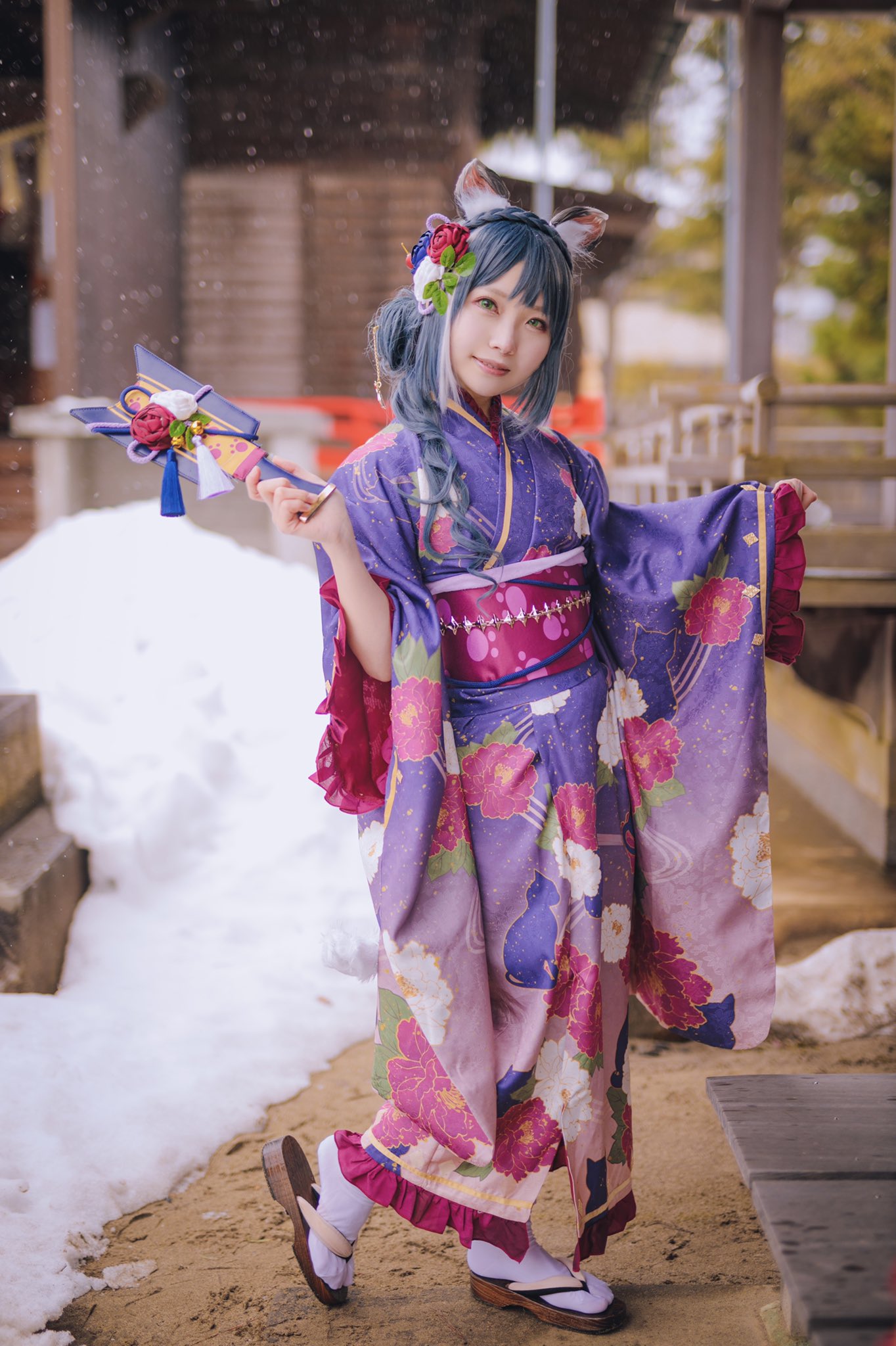 画像,【コスプレ/cosplay】プリンセスコネクト！Re:Dive / プリコネキャル(ニューイヤー)┈┈┈┈┈ 🎍 🌅 🎍 ┈┈┈┈┈┈開運祈願で幸せな一年を過ご…