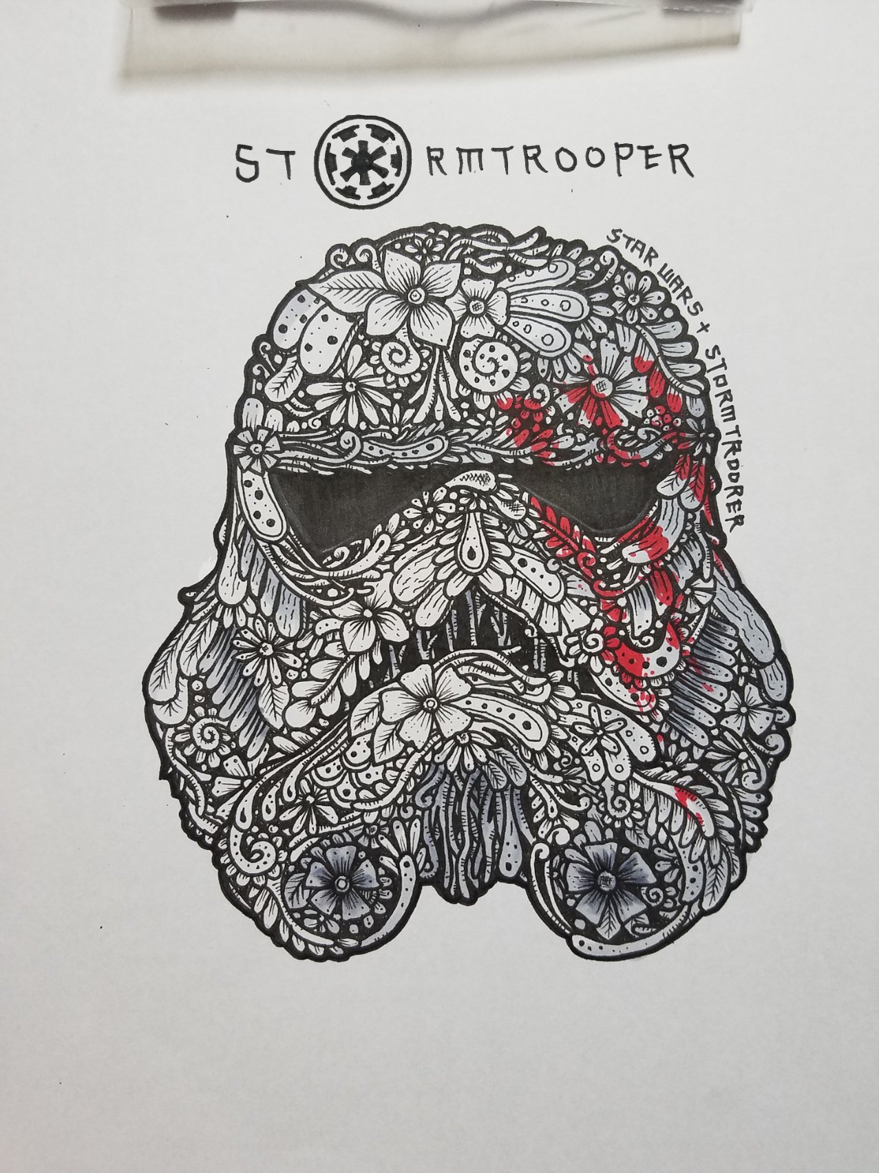 しも図工 こんなのも描いてたな 少し懐かくてアップ スターウォーズネタ イラスト好きな人と繋がりたい スターウォーズ ストームトルーパー コピック 手描きイラスト イラスト Illust Illustration Art イラストマーカー アナログ イラスト