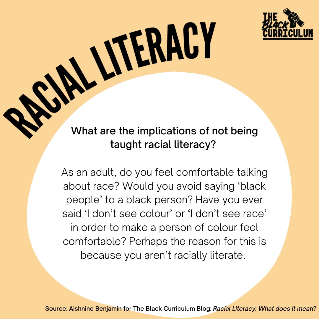 The Black Curriculum Source 2 What Is Racial Literacy Written By Our Brilliant Educator Aishnine T Co Llv3szwi0b Twitter The Black Curriculum Source 2 What Is Racial Literacy Written By Our Brilliant Educator Aishnine T Co Llv3szwi0b Twitter