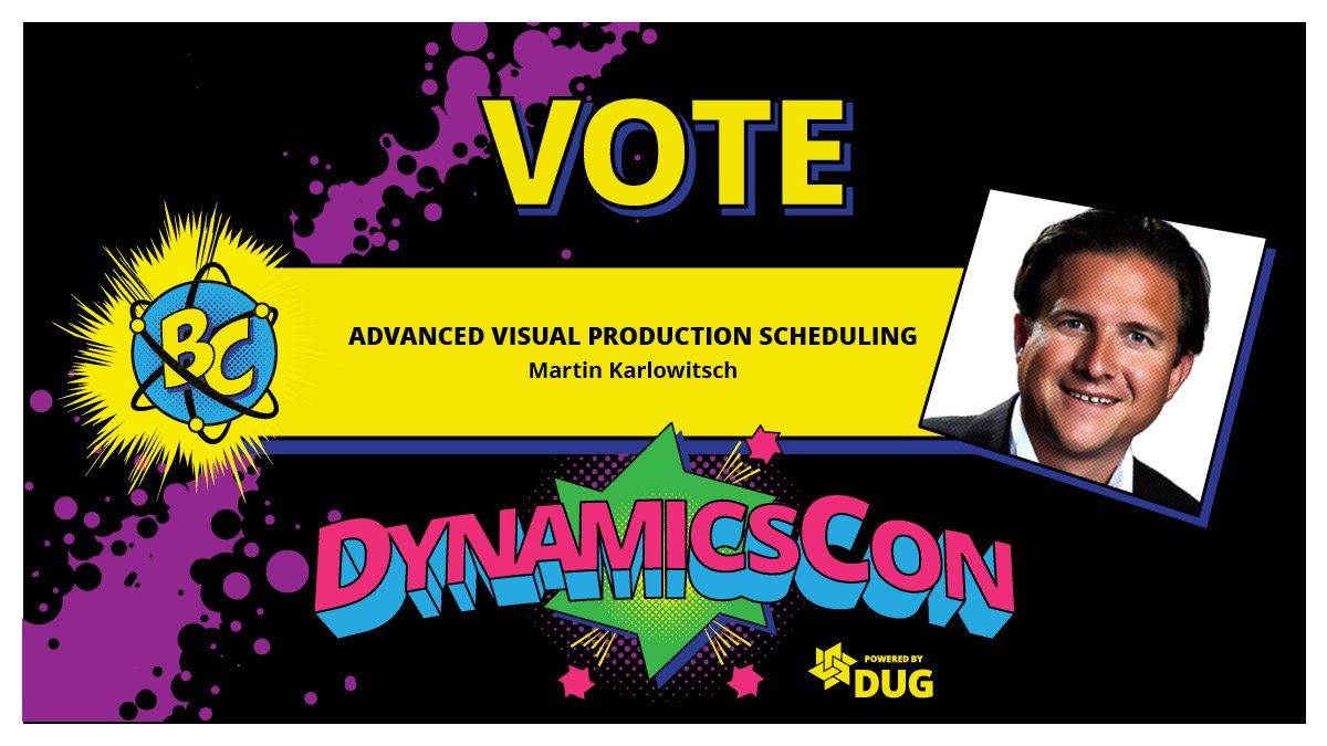 NetronicSoft's tweet photo. How can finite capacity scheduling boost your production scheduling in #MSDyn365BC? Vote for Martin's session on the @Dynconference in March now!
👉 https://t.co/judLshYOFI
#netronic #visualschedulingsoftware #extension for #businesscentral at ##DynamicsCon https://t.co/GgN4uhSBz2