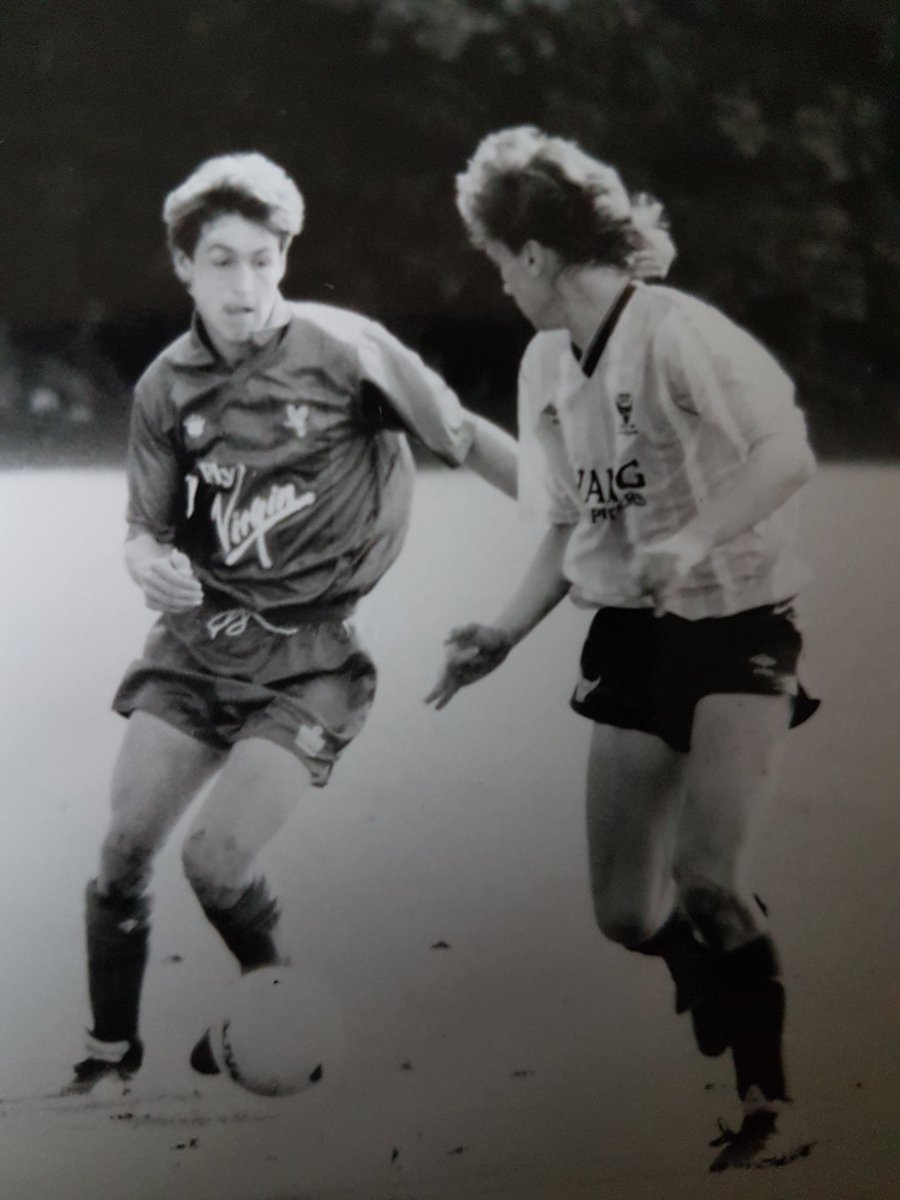  @SimonOsborn40 Here's couple of you Simon in same game. Pitch looks decent that day but could also be susceptible to flooding. 2/4  #cpfc