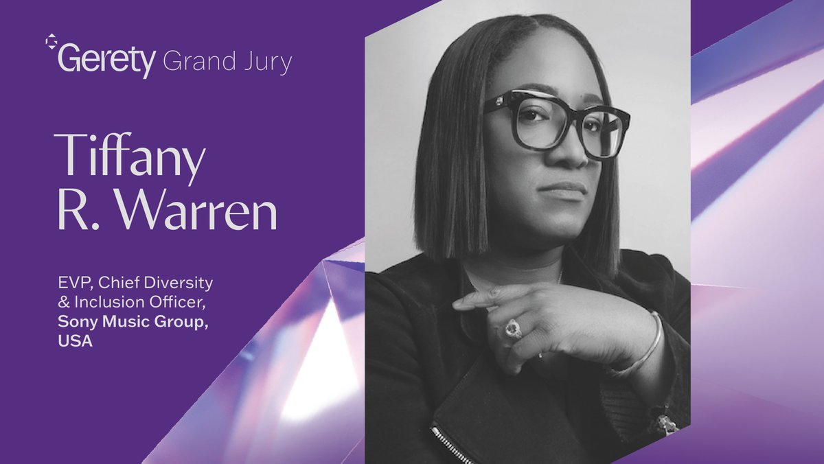 .<a href="/DiverStar/">Tiffany R. Warren</a> <a href="/sonymusic/">Sony Music</a> will represent the USA on the Grand Jury of the 2021 Gerety Awards.

Gerety is redefining advertising and communications by setting a new benchmark in global creative awards. 
#Advertising #Creativity #Communications #Marketing #GlobalBenchmark