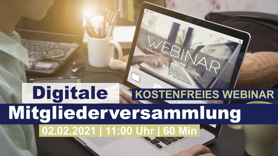 voteboxdach's tweet photo. Unser Partner @Winheller bietet am 02.02.2021 ein kostenfreies Webinar zum Thema Digitale Mitgliederversammlung an.
https://t.co/ERC2LwE69y

#votebox #OnlineVersammlung #DigitaleVersammlung #Abstimmungen #Wahlen #webinar https://t.co/k67NLjwuuJ