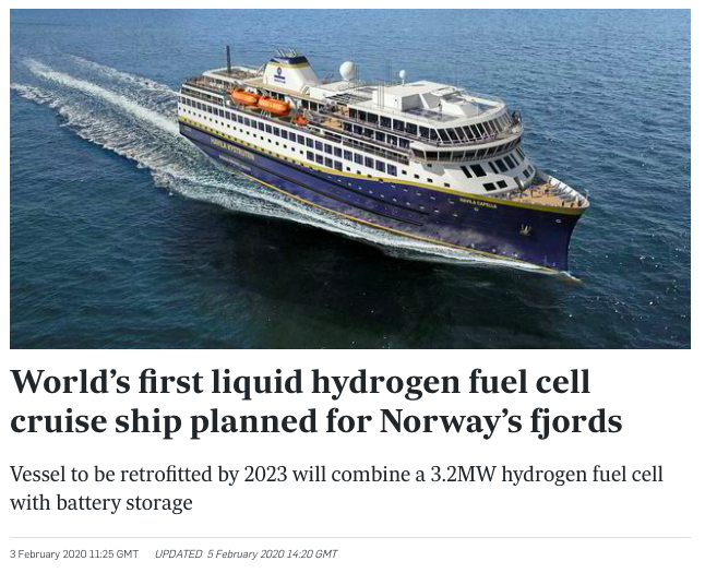 The fact that there are prototypes for hydrogen and ammonia power ships to be completed by 2023 will be of little assistance to the empty orderbook.If you're thinking why not run the tankers on LNG, that only reduces ship CO₂ emissions by 9-12% well short of the 40% required.