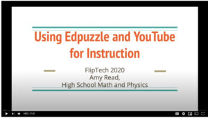 flippedlearning's tweet photo. FlipTech2020 Revisited - Using Edpuzzle and YouTube for Instruction https://t.co/aNHyE4mwFs #flippedlearning #flipclass #edtech https://t.co/8VmdK9HC2p