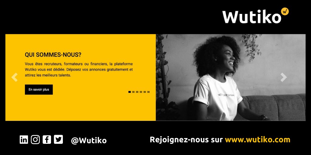 Du nouveau chez #Wutiko ! 
Rejoignez-nous et découvrez les outils à votre disposition pour faciliter vos recrutements. 
On vous attend.
#opportunities 
#1millionopportunitiesinAfrica