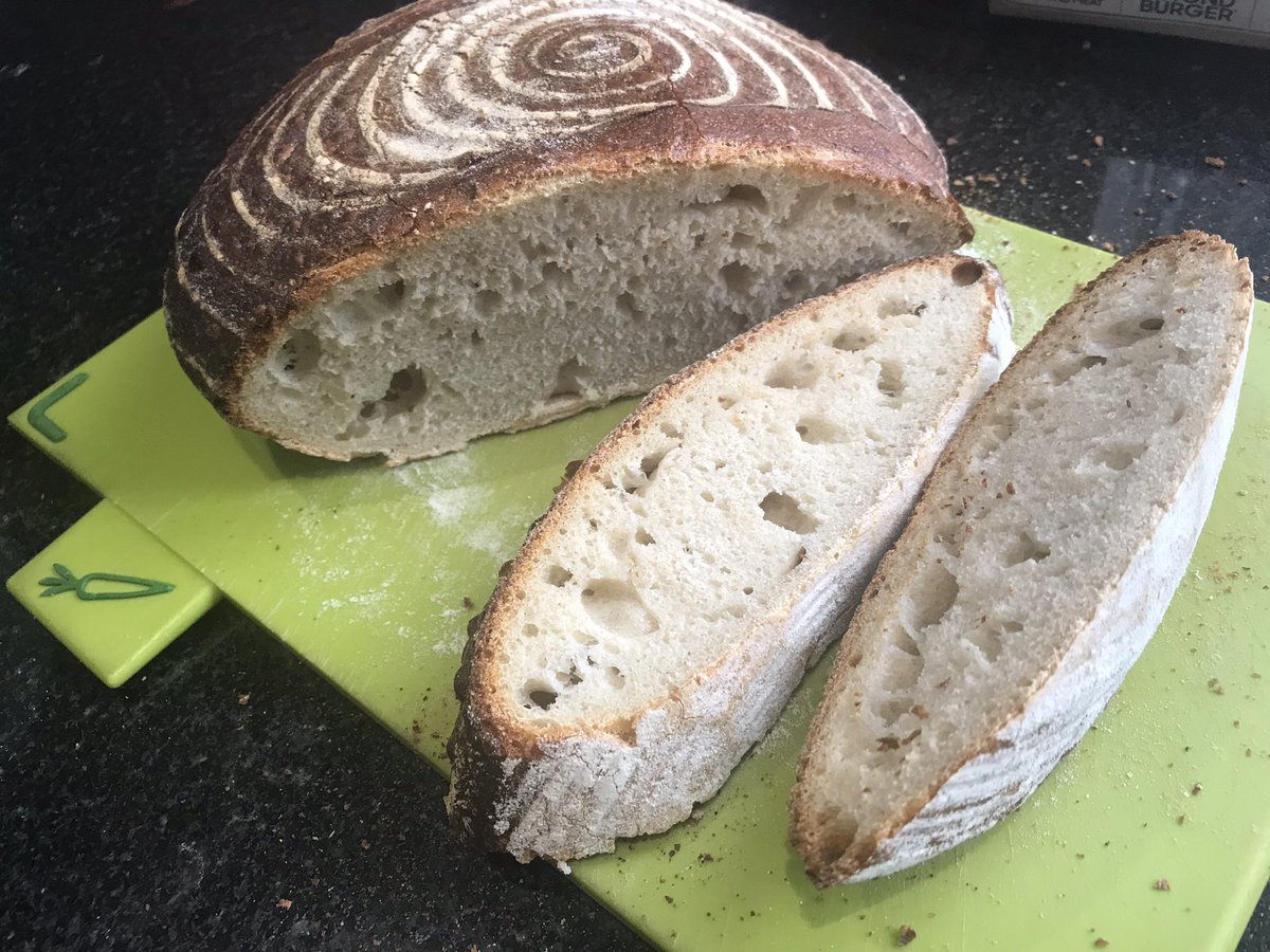 moickle53's tweet photo. @RealHughJackman My first effort at sourdough https://t.co/1moH2D9asA