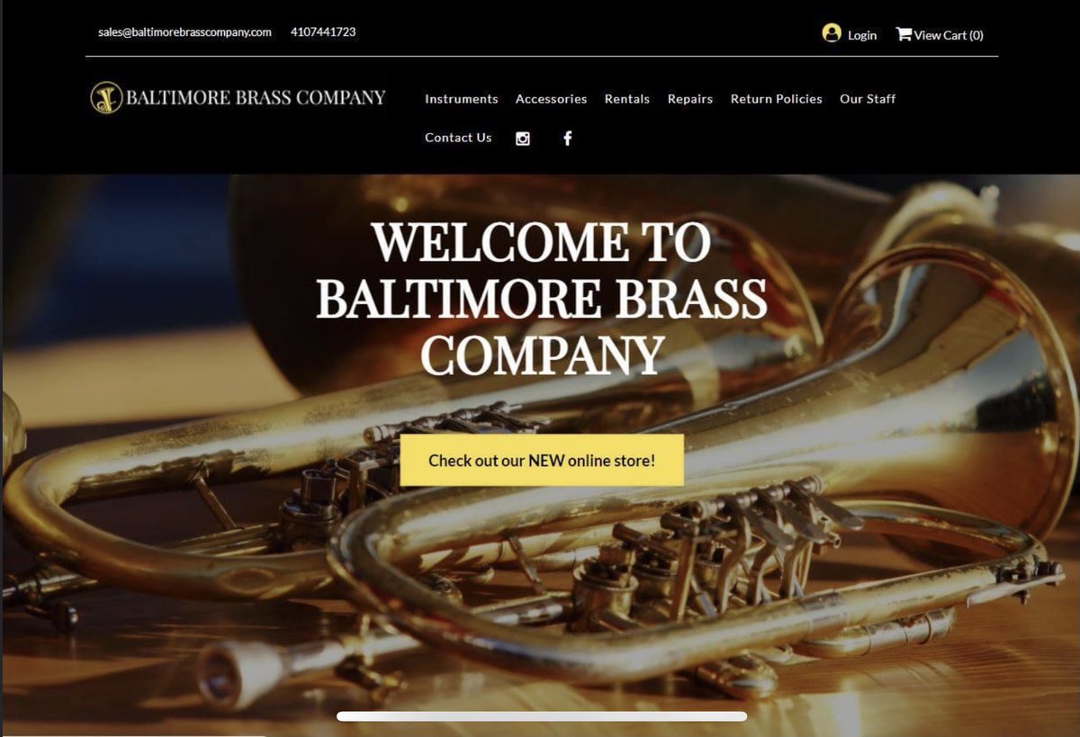 BaltimoreBrass's tweet photo. Our new website is LIVE 🥳

You can now order new instruments and accessories through https://t.co/n4LMEEt0EC!

Used instruments are still at https://t.co/iHwXCnx7vL for now, but they will be moving to the new site in the near future! https://t.co/4jjN39uFLV