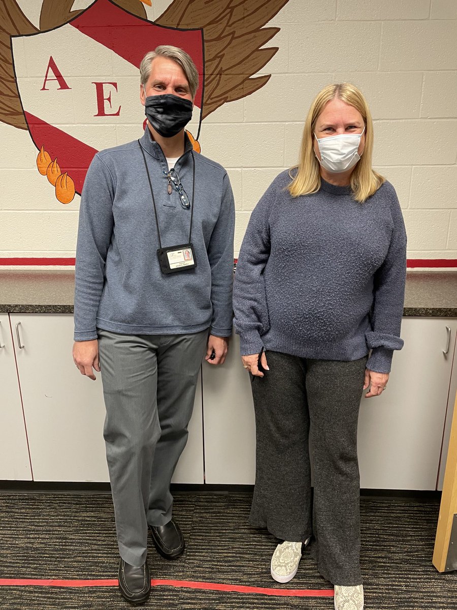 Second day and already twinning! Welcome to AES Mr. Madej!