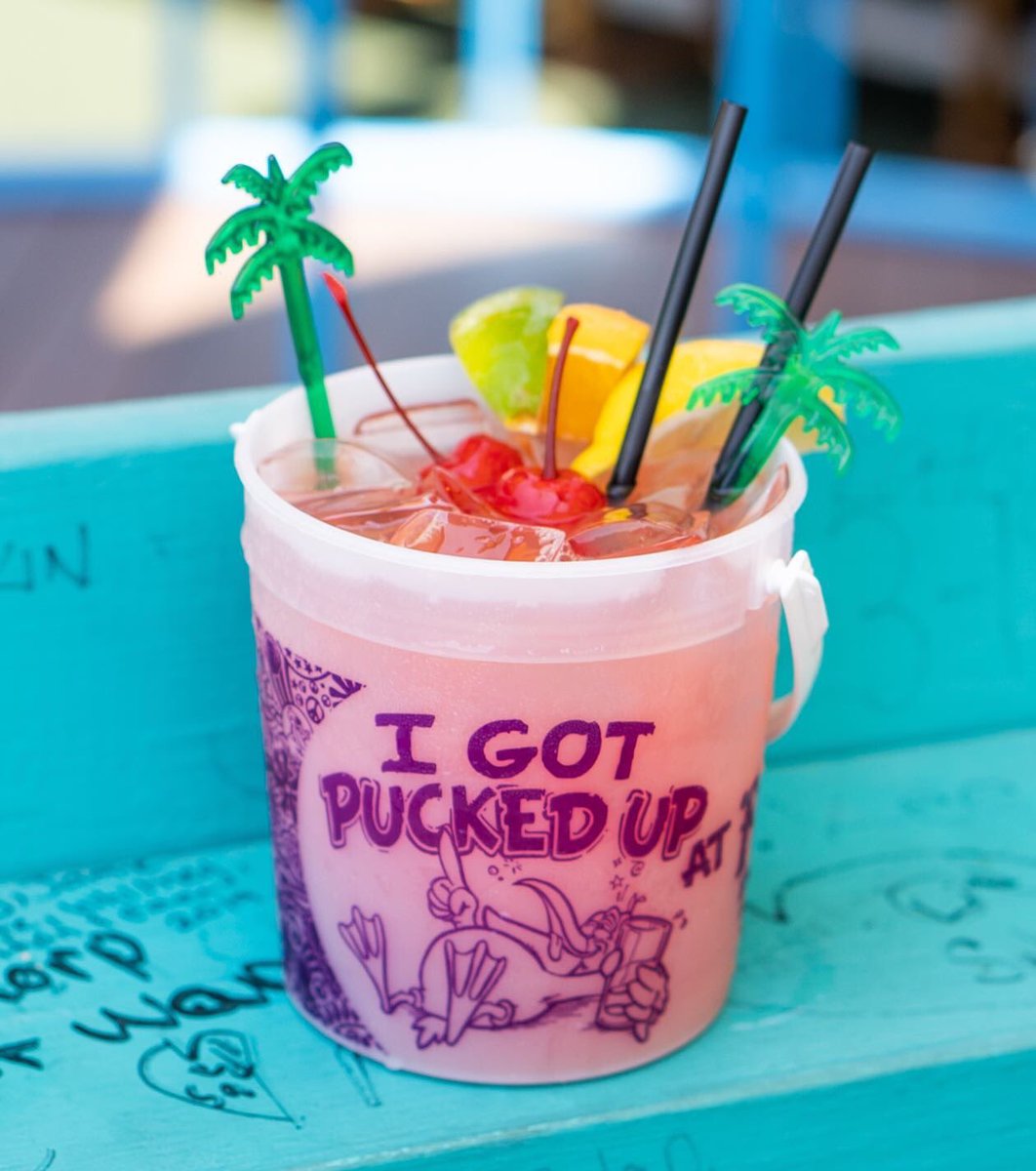 Bucket Drinks are our specialty - The bigger, the better! 😋 #Fudpuckers #DestinFlorida