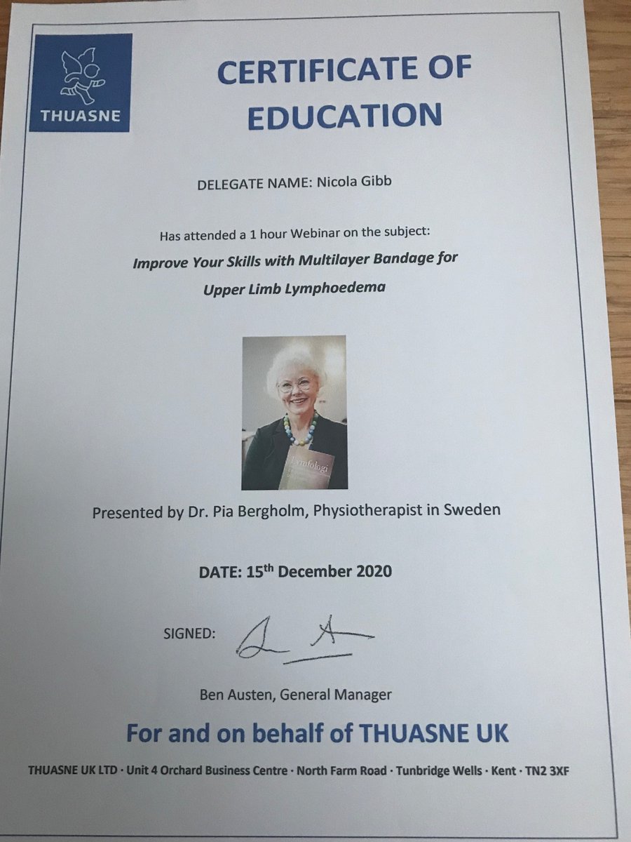 NFHealthBeauty's tweet photo. Keeping updated is important especially in lockdown and last year’s #MLD training cancelled. The good news is most are online courses now. Just have to remember which time zone I am in and where is the training coming from.#Thuasne,  thank you https://t.co/A0Rb2tCih4