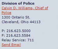 Crime is a manifestation of a lot of social ills, not just crime itself."Here is some information about Chief of Police, http://www.city.cleveland.oh.us/CityofCleveland/Home/Government/Cabinet/CWilliams#:~:text=Calvin%20D.%20Williams%20is%20the%20City%20of%20Cleveland%E2%80%99s,the%20Division%20of%20Police%20on%20February%2024,%201986.
