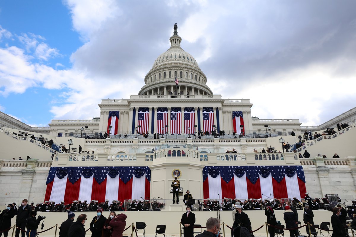 marineband's tweet image. Providing the Inaugural Soundtrack since 1801 #WeWereThere #Inauguration2021