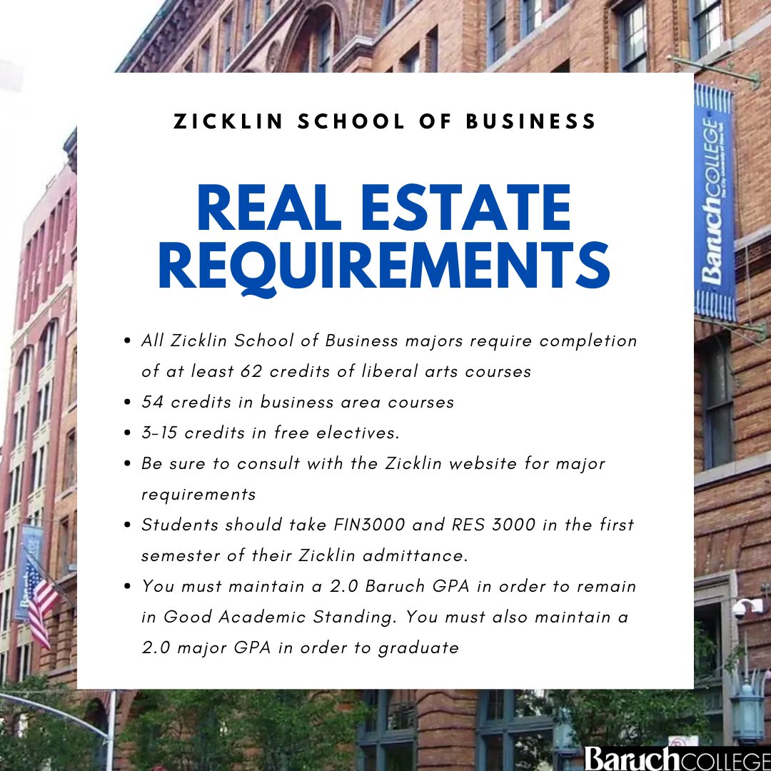Baruch Admissions On Twitter Hey Futurebearcats Let S Take A Look At Our Realestate Major At Baruchcollege Baruchcollege Cuny Bebaruch Zicklinpride Business Bearcatpride Baruchadmissions Classof2025 Https T Co Iaxkev3ubq