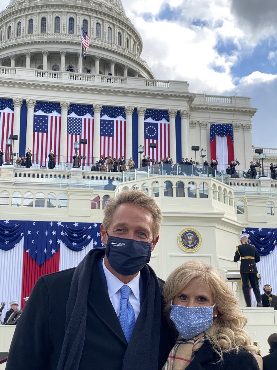 JeffFlake's tweet photo. Democracy’s finest hour The peaceful transfer of power. https://t.co/sNyv5Jjvlu