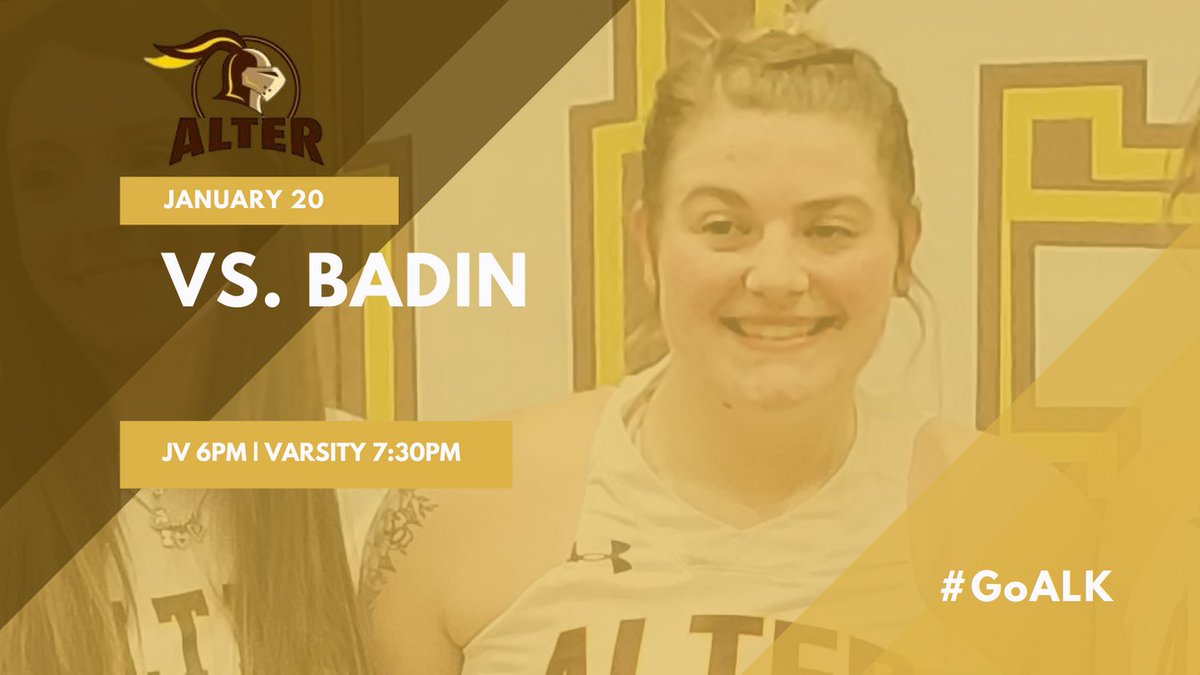 🚨GAMEDAY🚨
📍Alter High School
"It's harder to stay on top than it is to make the climb. Continue to seek new goals." -Pat Summitt
