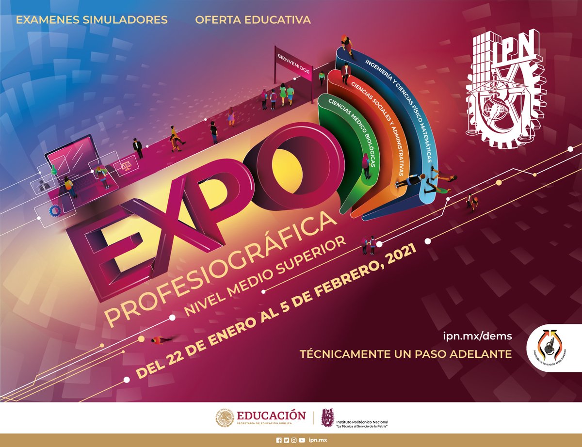 #ComunicadoIPN 🗒️ Presentará IPN oferta educativa del Nivel Medio Superior en la Expo Profesiográfica virtual

Más información ➡️ bit.ly/3o0JfDX