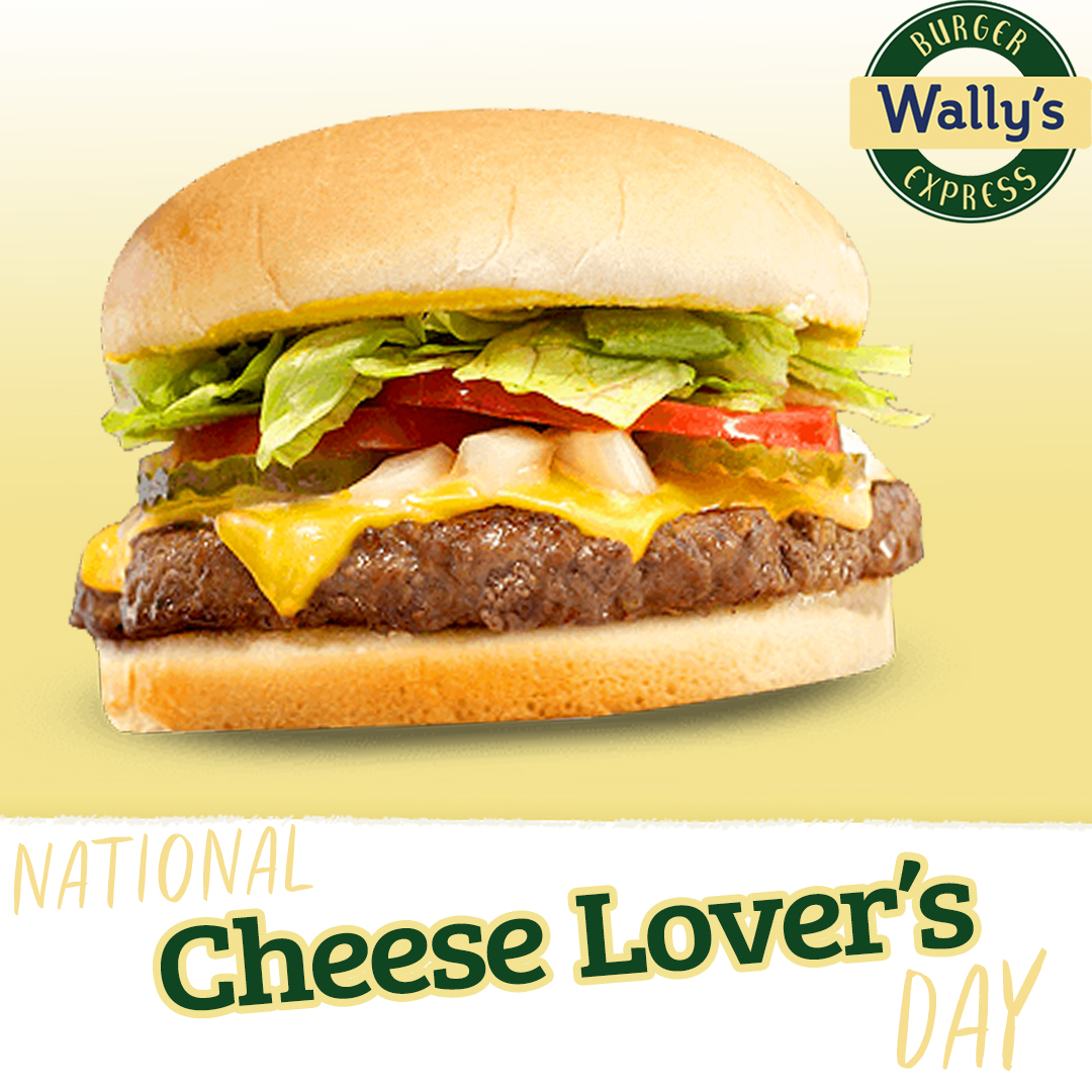 👀 It's National Cheese Lover's Day, so be sure to stop by for one of the greatest cheeseburgers you'll ever have the pleasure of eating! 😄 🍔 🧀