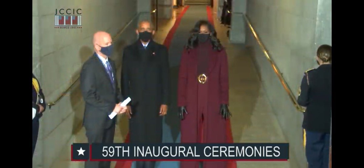 dawnstaley's tweet image. The @BarackObama and @MichelleObama in that Garnet &amp;amp; Black....GOODNESS!!