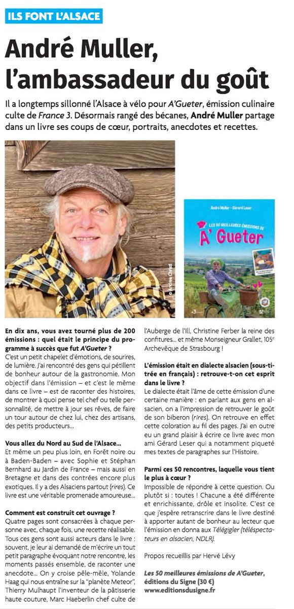Article en page 4 dans #spectaclesmagazine #GrandEst  dédié au livre #agueter de #andrémuller 
Merci à Hervé Lévy (<a href="/MagazinePoly/">Magazine Poly</a>) pour cet article

issuu.com/page-graphique…