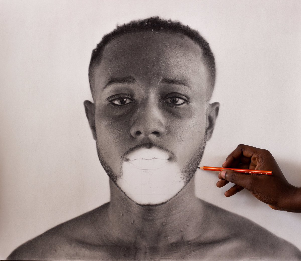 My art at 15.                     My art at 25.