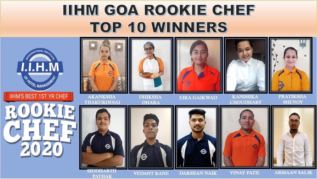 mayuri_gomes's tweet photo. Huge Congratulations to our top 10 winners of Rookie Chef 2020. Also best of luck for the Finals.
#iihmhotelschools #rookiechef2020 #iihmgoa
#iihmbest3years #iihmrocks https://t.co/x7IQbxtbVD