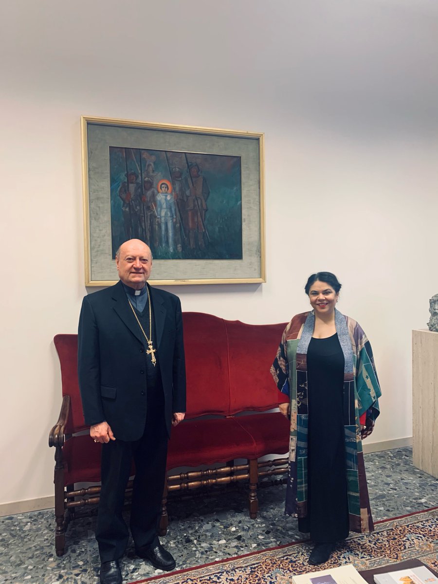 CardRavasi's tweet photo. Oggi ho incontrato con piacere @KelleddaMurgia, da noi per un progetto speciale dedicato al tema delle #donne e della #spiritualità, che coinvolge anche la mia Consulta femminile e quella giovanile. https://t.co/R3oml05kzg