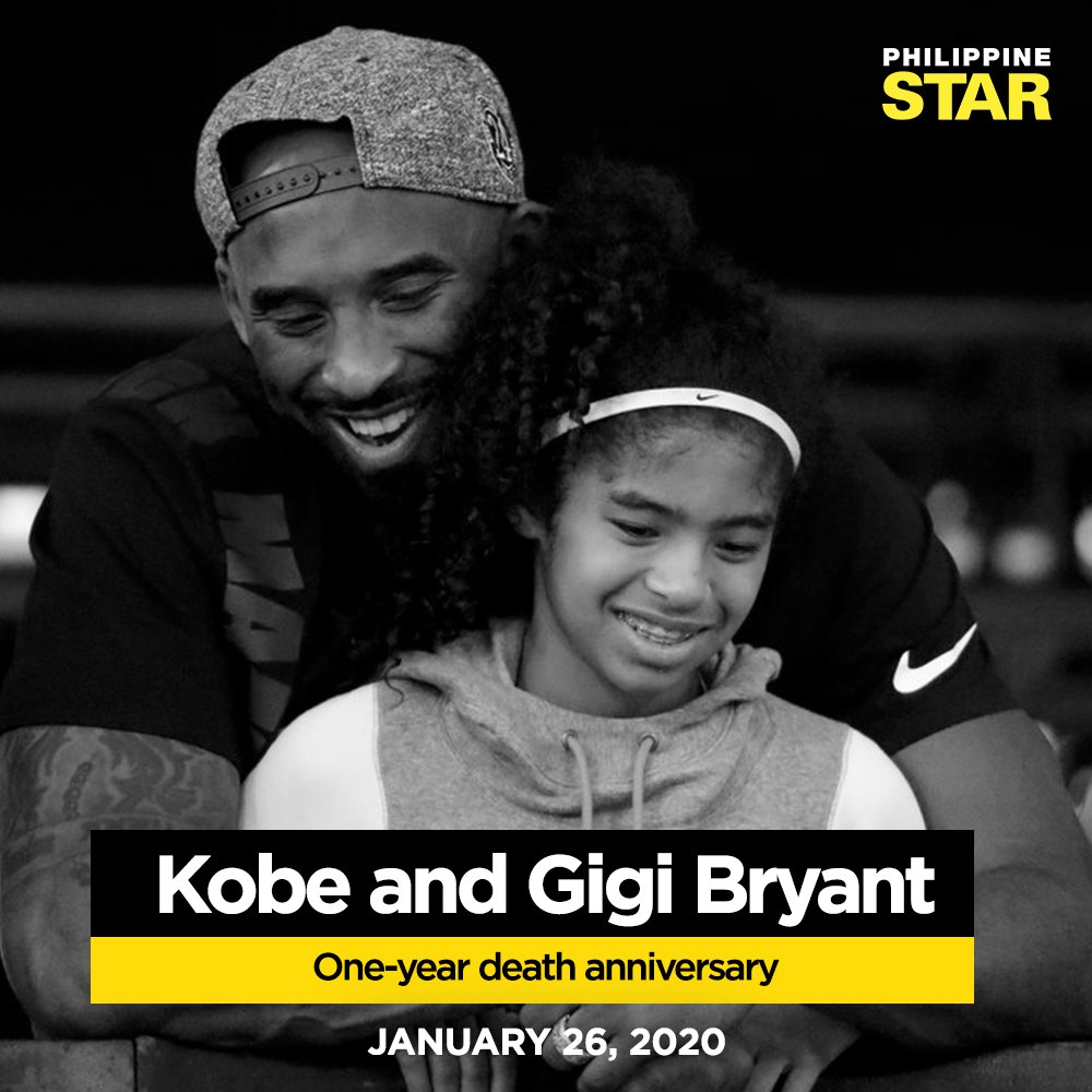 The Philippine Star Today We Honor Nba Legend Kobe Bryant And His Daughter Gigi As Fans Around The World Commemorate Their First Death Anniversary T Co Dcgon025rj