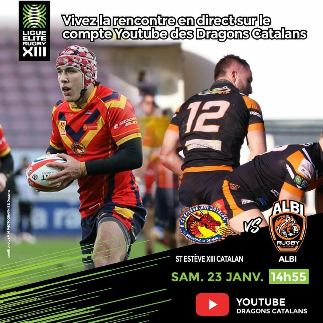 catalanmedia's tweet image. I wish more people would latch on to free live coverage of French RL... I provide links every week and the numbers are growing but they could be so much more. Next game: champions St Esteve XIII Catalan v Albi on Saturday.
❤💛 click here⤵️
youtube.com/user/AdminCata…