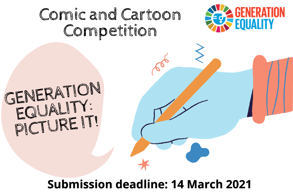 UN Women Comic and Cartoon Competition 2021 (Up to EUR 2,500)

MORE DETAILS AT: opportunitiesforcameroonians.com/un-women-comic… | APPLICATION DEADLINE: 14 March, 2021