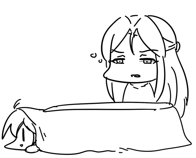 こたつの睡魔力に負けそうになる時子様はあるかもしれない 