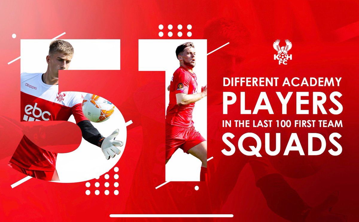 harriersacademy's tweet photo. Amazing to see that 51 different academy players have been involved in the last 100 first team squads 😍

Incredible achievement from all at KHFC! 👏🏻👏🏻👏🏻

#HarriersAcademy #Pathway #Development #Opportunities https://t.co/f4rezVpVmS