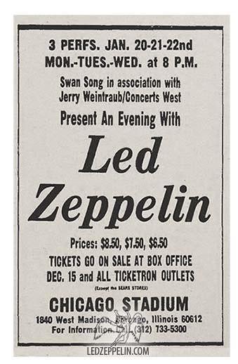 LedZeppDay's tweet photo. January 20, 1975

Led Zeppelin play in Chicago, IL. https://t.co/tNYng1Yh14