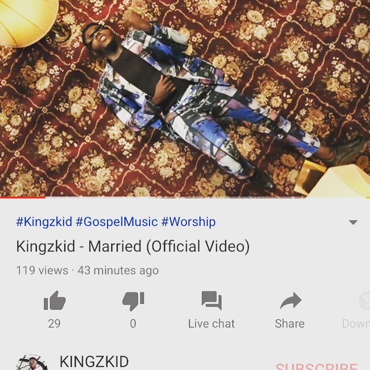 IamKingzkid's tweet photo. Guys, head to my YouTube channel right now. We just released my "Married" Audio and video!!!
Link in bio. 
🚨Warning : You might shed some tears 
🚨: Available everywhere now!
Directed by @kp.selorm 
Mixed and Mastered by my brother 
@laxiobeats https://t.co/o8EMEdCy7l