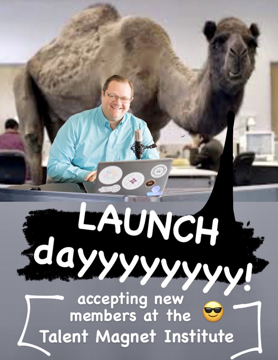 TalentMagnetI's tweet photo. It’s LAUNCH DAYYYYYYYY! Aka - a perfect day to start the journey of becoming a talent magnet 👏 #talentmagnettime @mikesipplejr https://t.co/W58CNrf6yZ