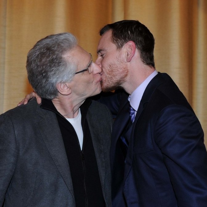 "He's so perky, it drives you crazy. One day, I found him out in the sun in his costume and make-up, with this big smile. I said 'Michael, why are you smiling like that?' He said 'I don't know...life.' I said 'It's so irritating that you're happy all the time.'" -David Cronenberg