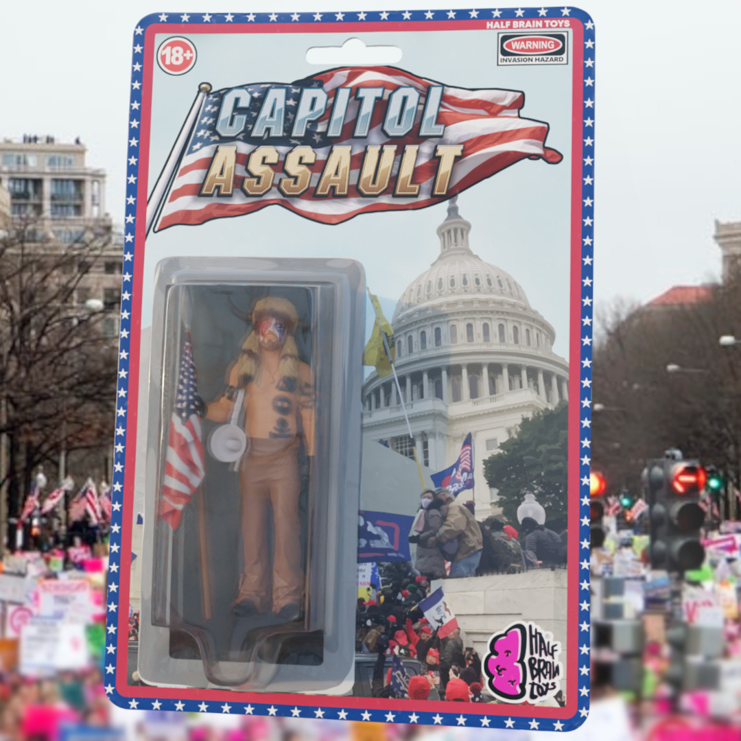 HalfBrainToys's tweet photo. ⚡Capitol Assault Action Figure👹 GIVEAWAY / SORTEO !
👉Follow + RT to join!
#capitol #assault #horns #guy #storming #toy (winner in 1 week) https://t.co/FRwrLk5Tke