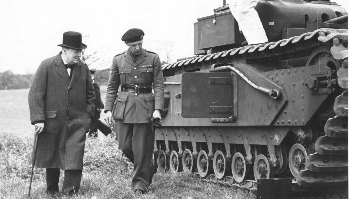 In April 1942, Churchill and Paget viewed a regiment of Churchills from 31 Tank Brigade in action.Well, sorta, to try and get numbers together Brigadier T.R. Price saw 31 Tank Brigade scrounge almost every working tank to pull a composite regiment together for the demo. /8