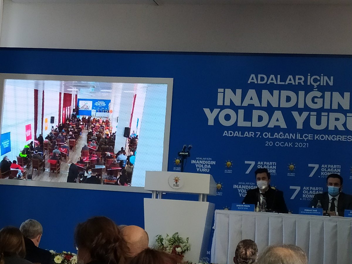 ADALAR İlçemizin 7. Olağan Kongresine katılım sağladık.

İlçe başkanı seçilen Sn.SİNA ŞEN başkanımıza ve yönetimine başarılar diliyorum.

2023 hedeflerimize emin adımlarla yürüyoruz.
#İnandığınYoldaYürü🇹🇷