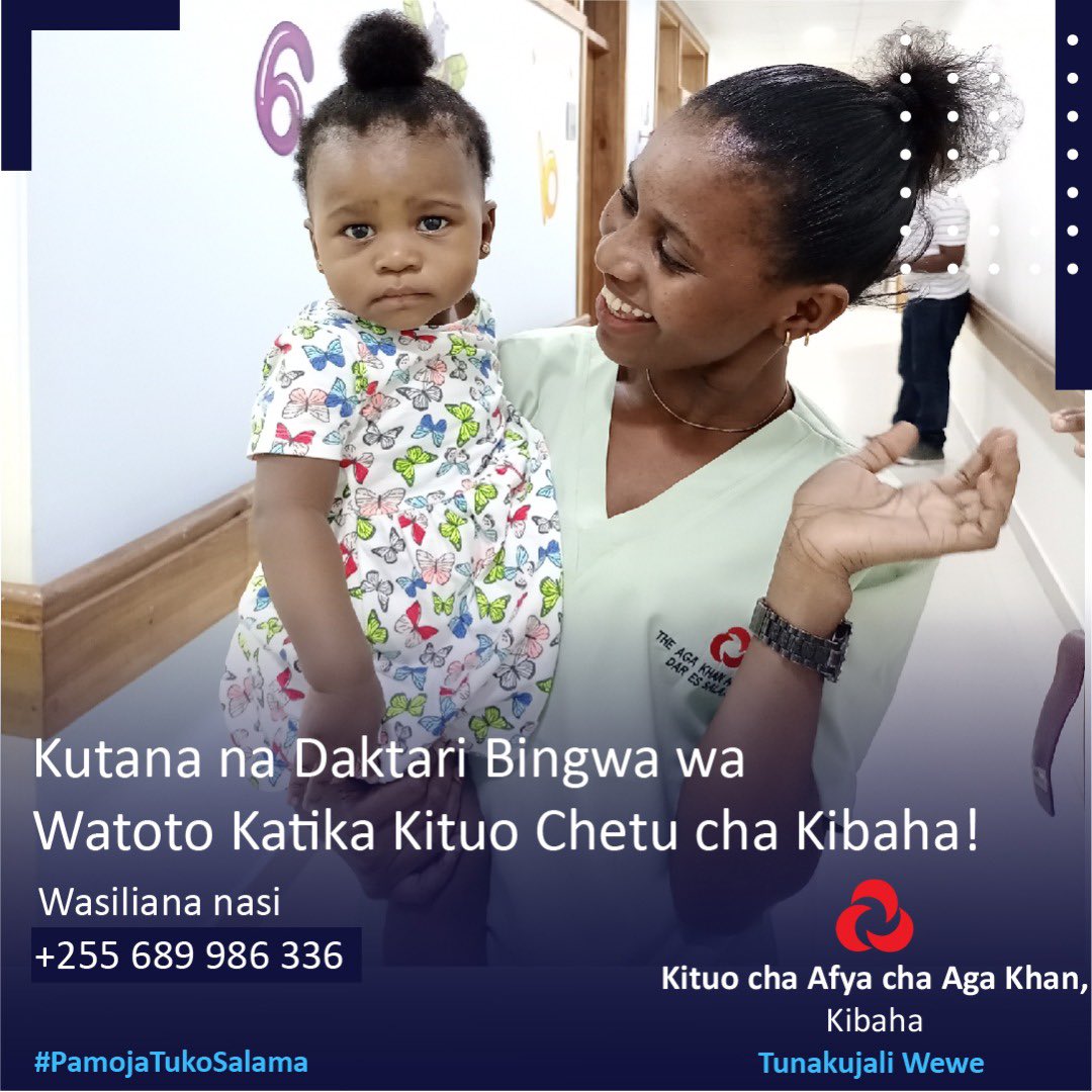 akhstanzania's tweet photo. Daktari wa watoto sasa anapatikana katika Kituo chetu cha Kibaha!

Paediatrician now available at our Kibaha Center! #paediatrics #paediatrician #childdoctor #childhealth #childhealthcare #childhealthtips #qualitycare #tanzania #hospital https://t.co/5VCgDpkIr6