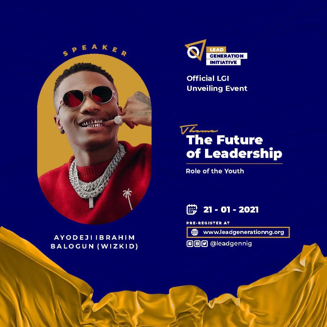 UmehWrites's tweet photo. Tomorrow at LGI symposium we will be discussing the future of leadership, and the role youths have to play in it. With the likes of Wizkid, Kate Henshaw, Sound Sultan and a host of dignitaries, everyone should not miss this. Register for #LGI1DayToGo now https://t.co/dx1Wwkjn2N https://t.co/vRv3rWDp0T