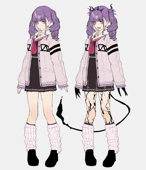 しかめっ面お嬢様口調ギャルに悪魔化してほしいの図 