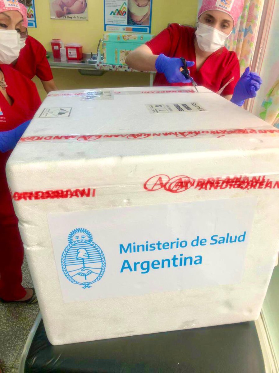 findelmundoar's tweet photo. #HRRG 🇦🇷 Ya están en el Hospital Regional Río Grande las segundas dosis de la vacuna #SputnikV.

ℹ️ Es el lote del segundo componente de la vacuna para el personal de salud que ya recibió la primera dosis, completando así el esquema de vacunación contra el COVID-19.

@msalnacion https://t.co/xHfwaJkrJs