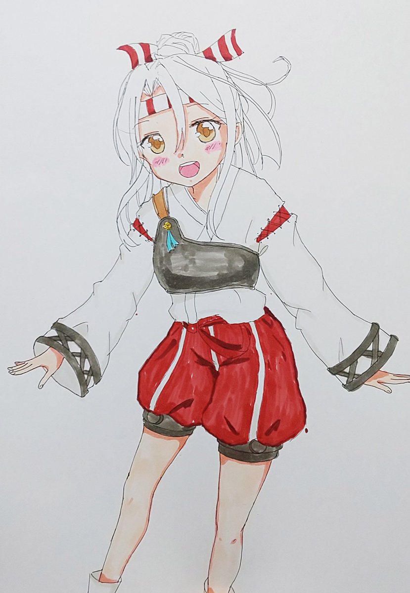 髪色に悩む うーん グレー めぐみのイラスト 髪色に悩む うーん グレー めぐみのイラスト