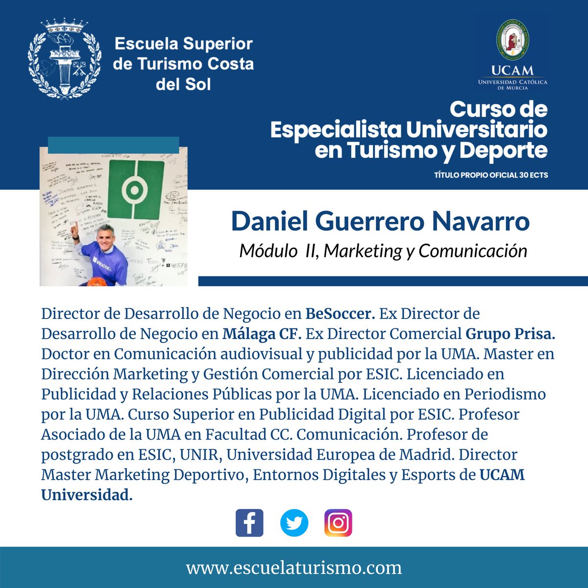 ESTCSMalaga's tweet photo. Compuesto única y exclusivamente por profesionales y/o empresarios con una dilatada experiencia en su área 👨🏻‍💼👩🏻‍💼👈🏼 #estcsturismoydeporte @crecedeporte @daniesguerrero , María Hidalgo Vilaseca y Ana Luque Méndez de @WindupSchool (continúa en el hilo👇🏼) https://t.co/IfXIGRBTEp