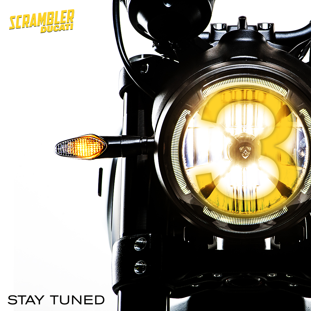 Ducati_India's tweet photo. Launch alert! The joyvolution gets 3x stronger on 22nd January as three all-new Scramblers get launched in India. #StayTuned https://t.co/baGa2qOmrZ