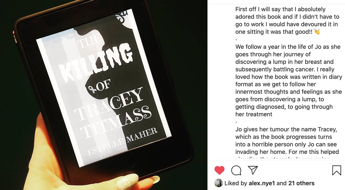 Have you seen this review of Killing Tracey Titmass by Estelle Maher <a href="/EstelleMaher/">Estelle Maher:Author</a> <a href="/LornaMcCannPR/">Lorna McCann</a>?

' I absolutely adored this book and if I didn't have to go to work I would have devoured it in one sitting it was that good!! 👏'

bit.ly/39M10Sl